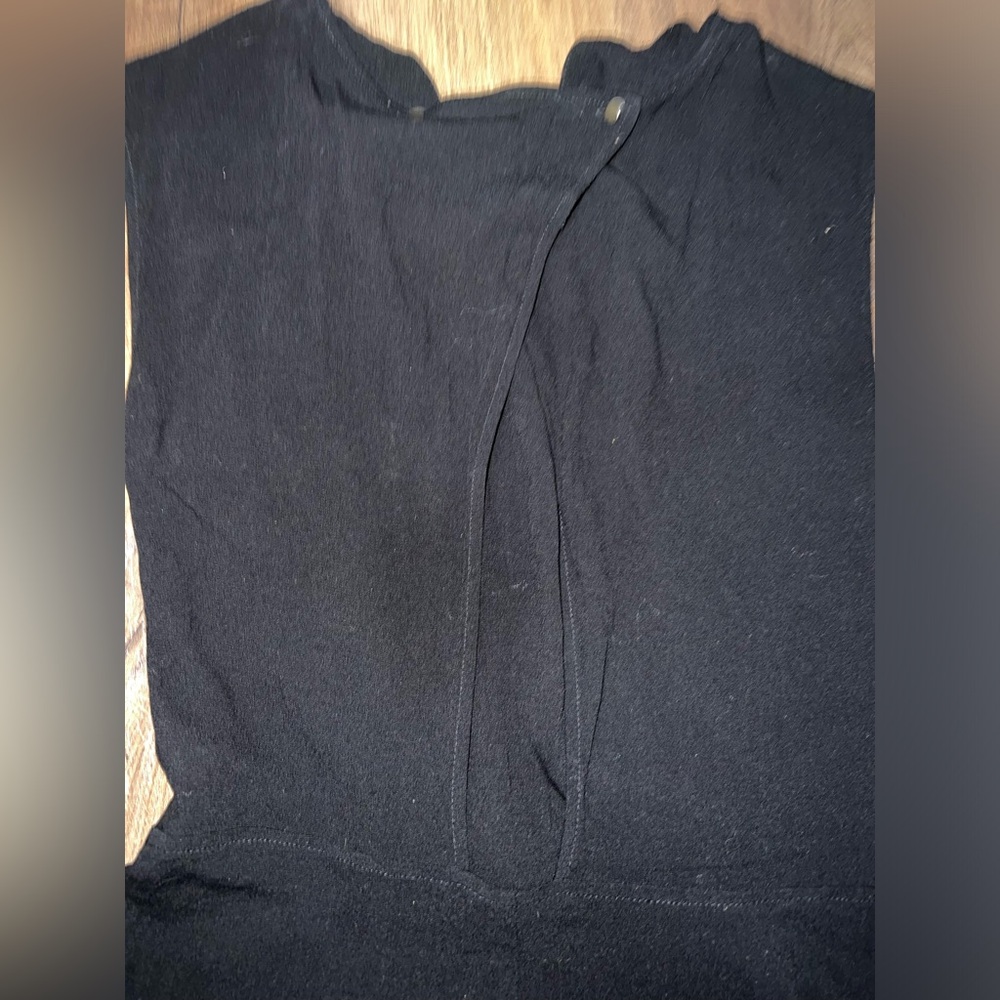 Zara Basic Collection Black Tie Front Romper - image 5